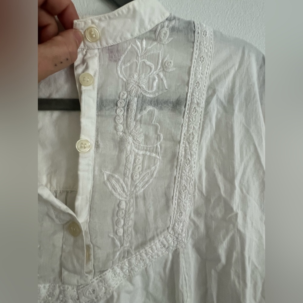 Vintage White Nightgown Dress sz L